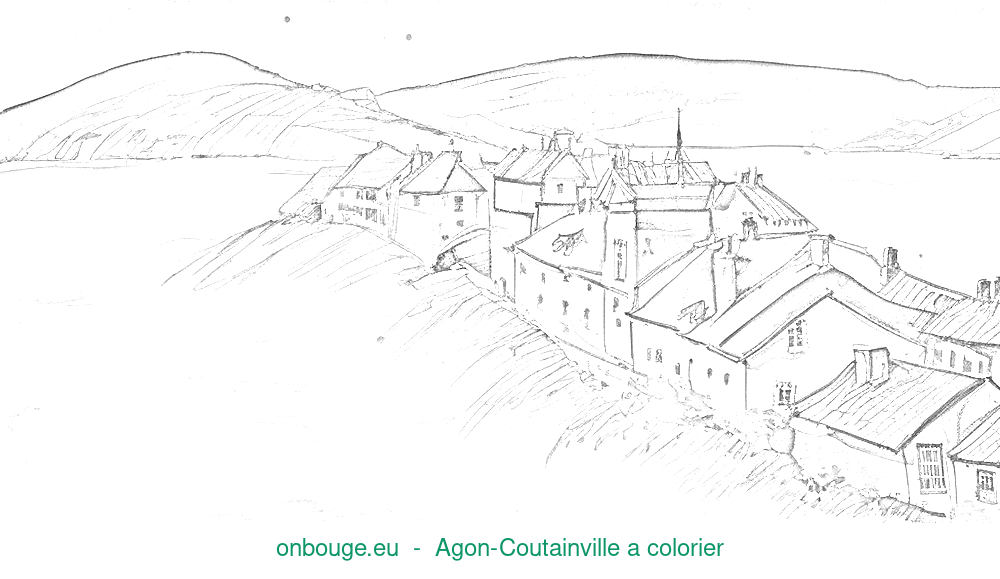 Coloriage d’Agon-Coutainville