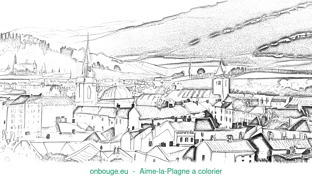 Coloriage d’Aime-la-Plagne