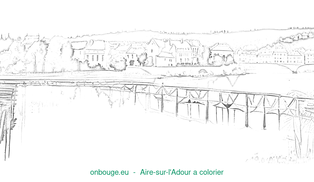 Coloriage d’Aire-sur-l'Adour