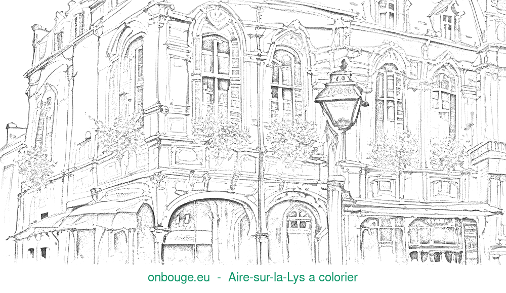 Coloriage d’Aire-sur-la-Lys