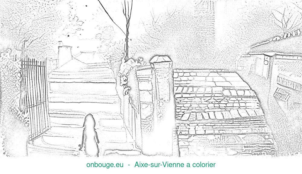 Coloriage d’Aixe-sur-Vienne