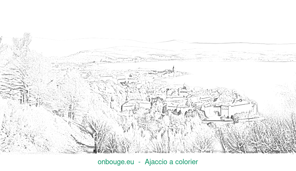 Coloriage d’Ajaccio