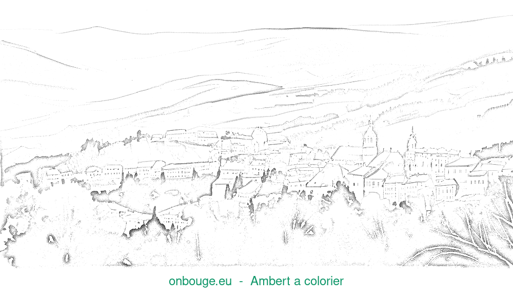 Coloriage d’Ambert
