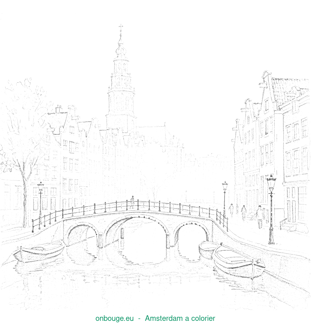 Coloriage d’Amsterdam