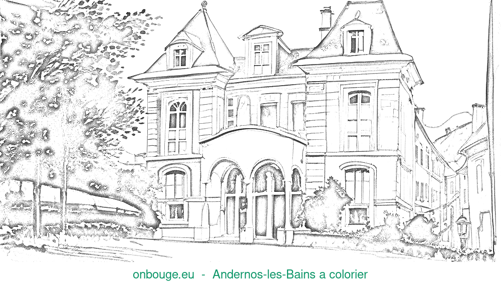 Coloriage d’Andernos-les-Bains