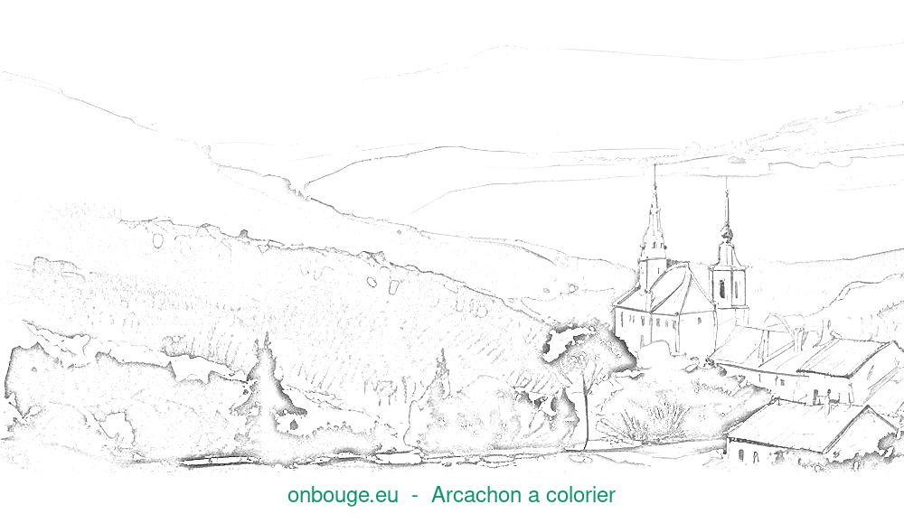 Coloriage d’Arcachon