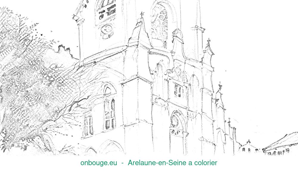 Coloriage d’Arelaune-en-Seine