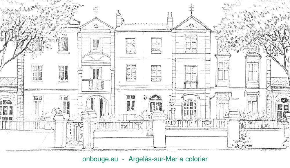 Coloriage d’Argelès-sur-Mer