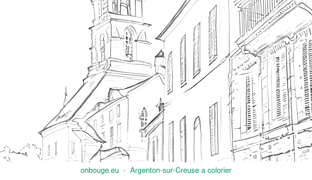 Coloriage d’Argenton-sur-Creuse