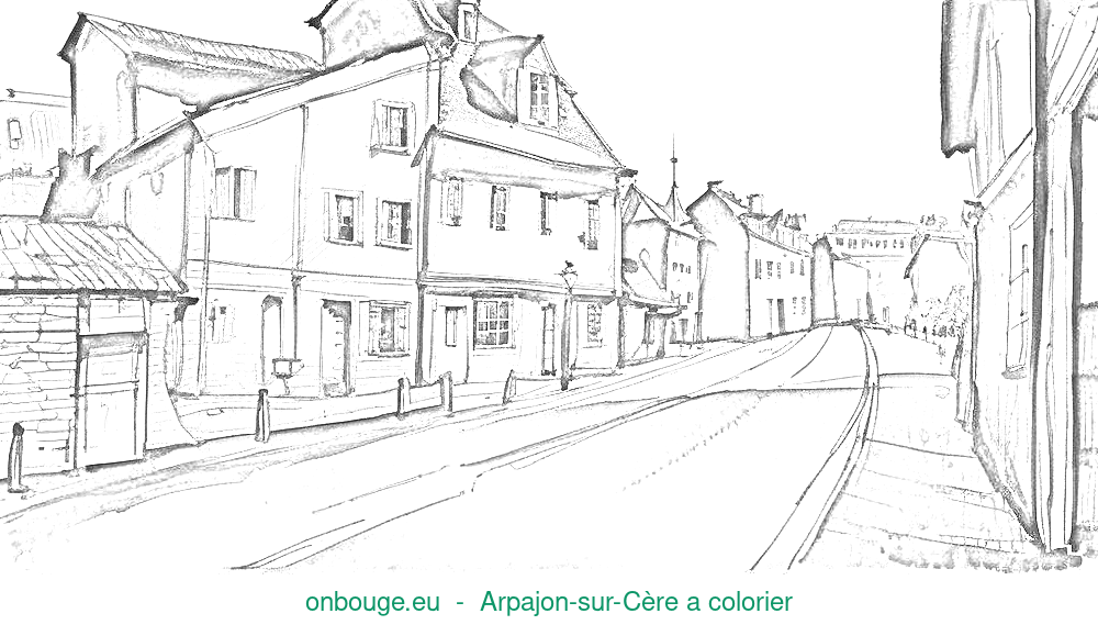 Coloriage d’Arpajon-sur-Cère