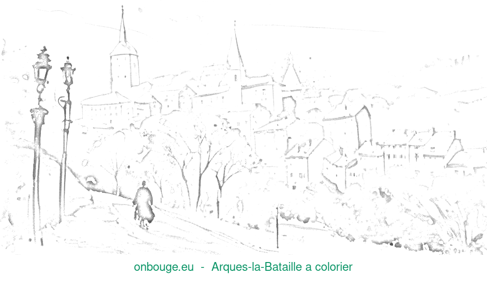 Coloriage d’Arques-la-Bataille