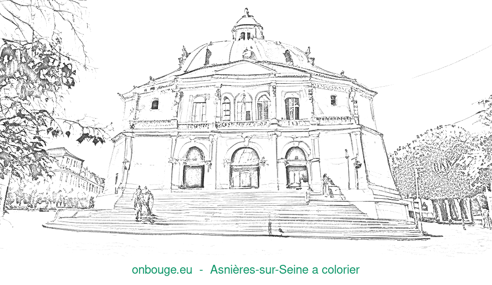 Coloriage d’Asnières-sur-Seine