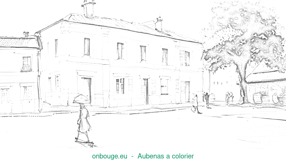 Coloriage d’Aubenas
