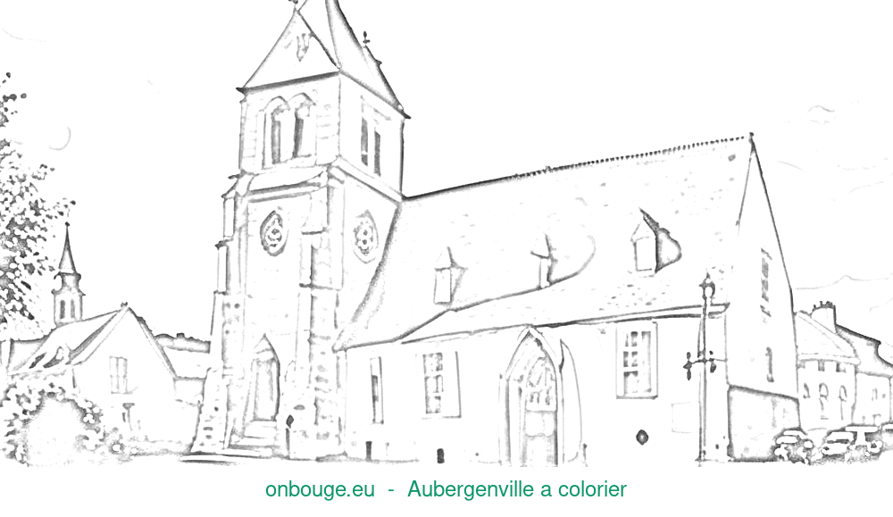Coloriage d’Aubergenville