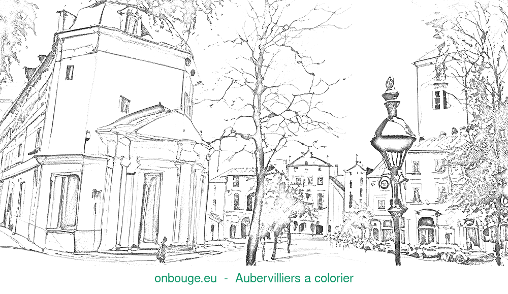 Coloriage d’Aubervilliers