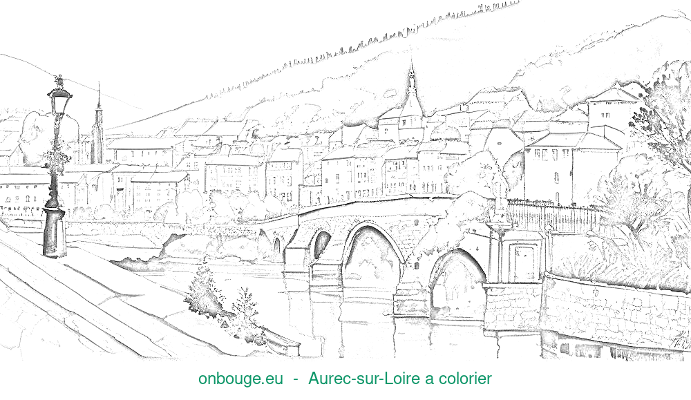 Coloriage d’Aurec-sur-Loire