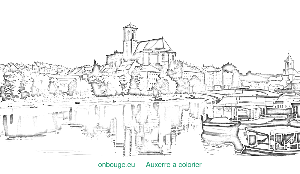 Coloriage d’Auxerre