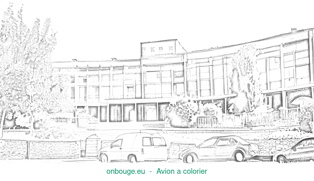 Coloriage d’Avion