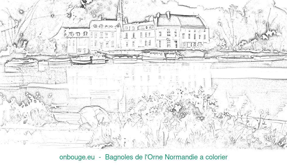 Coloriage de Bagnoles de l'Orne Normandie