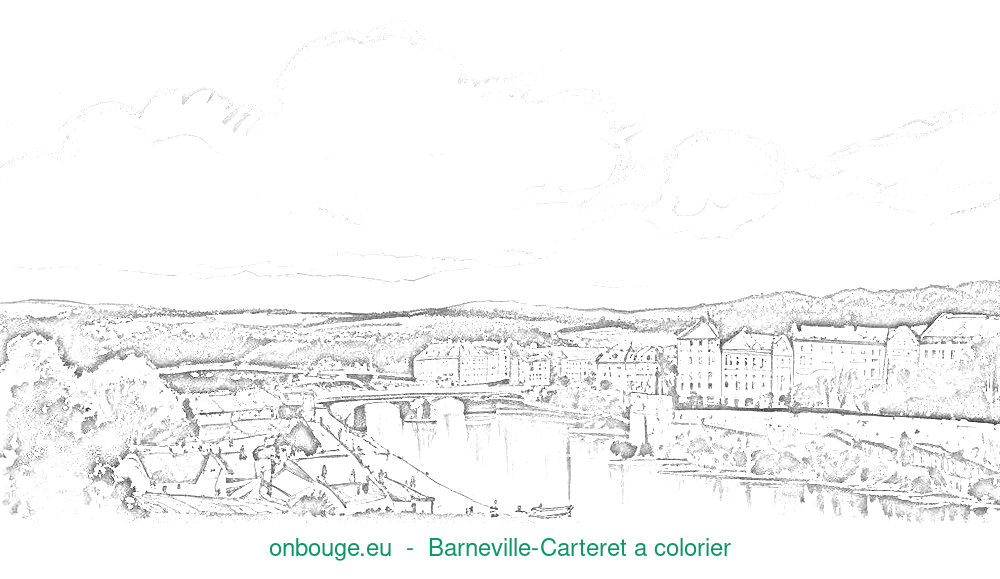 Coloriage de Barneville-Carteret