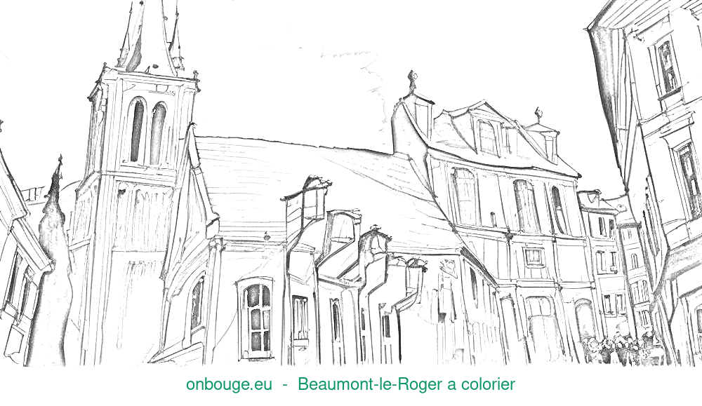 Coloriage de Beaumont-le-Roger