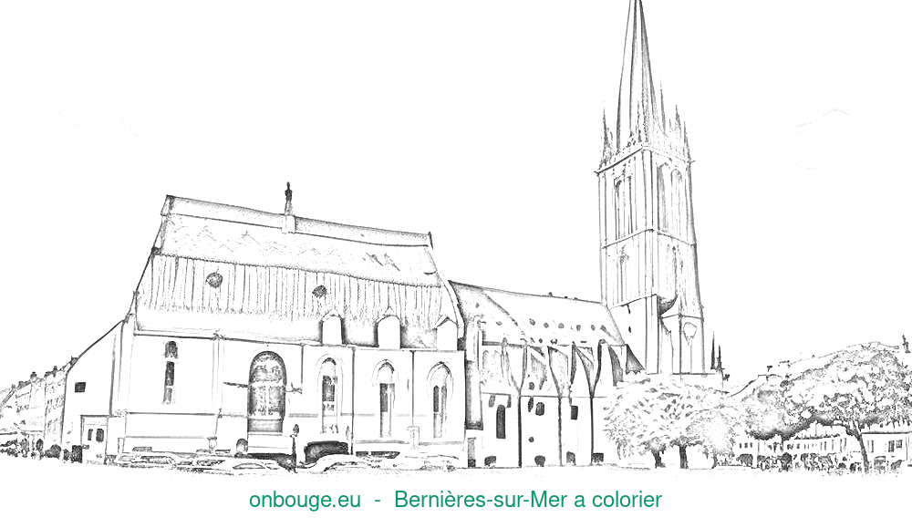 Coloriage de Bernières-sur-Mer