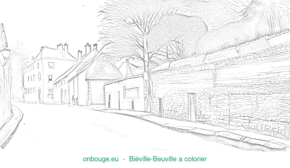 Coloriage de Biéville-Beuville