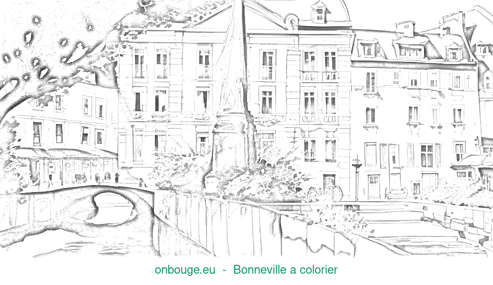 Coloriage de Bonneville