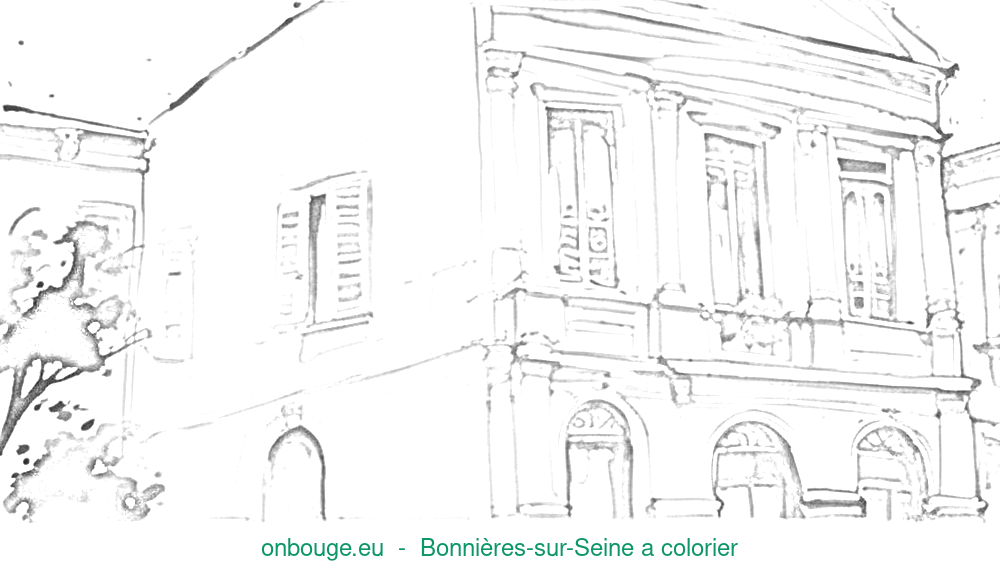 Coloriage de Bonnières-sur-Seine