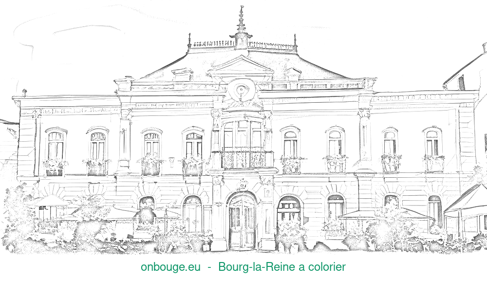 Coloriage de Bourg-la-Reine