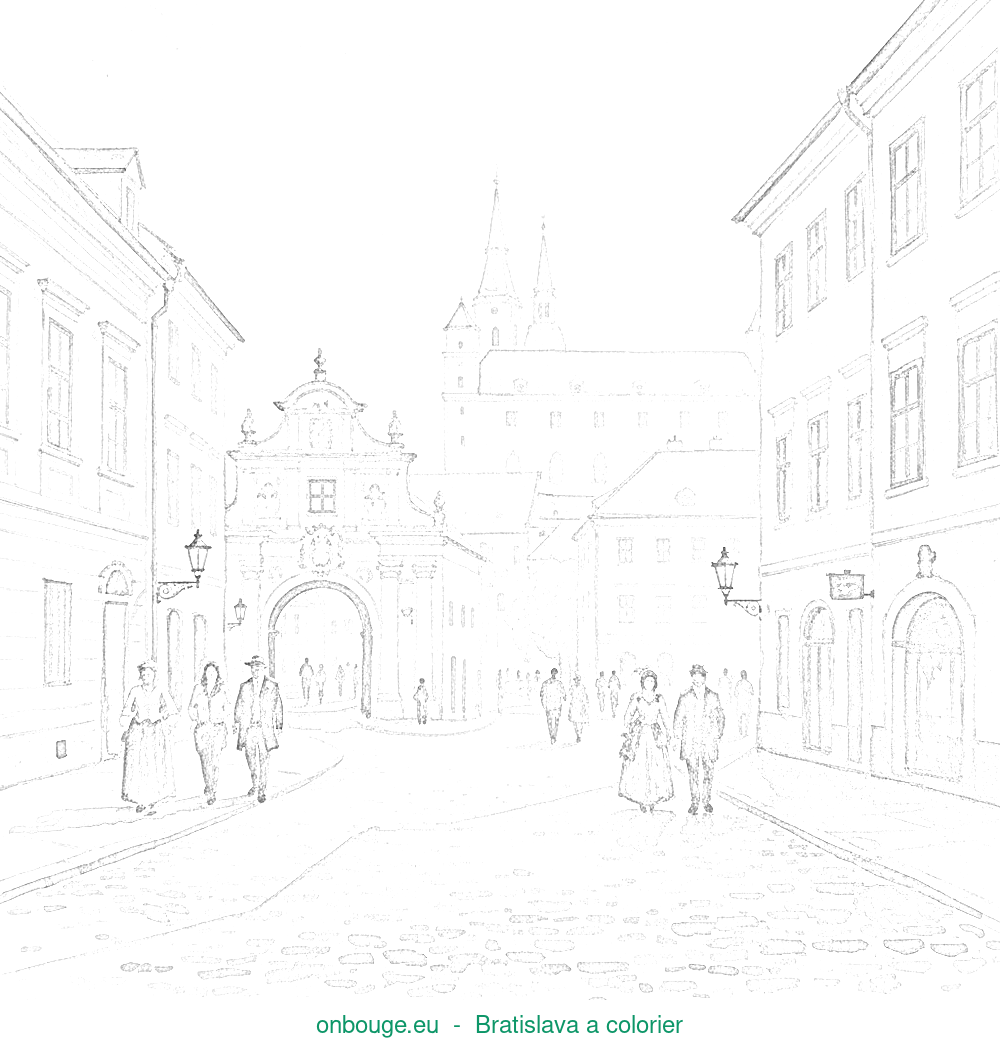 Coloriage de Bratislava
