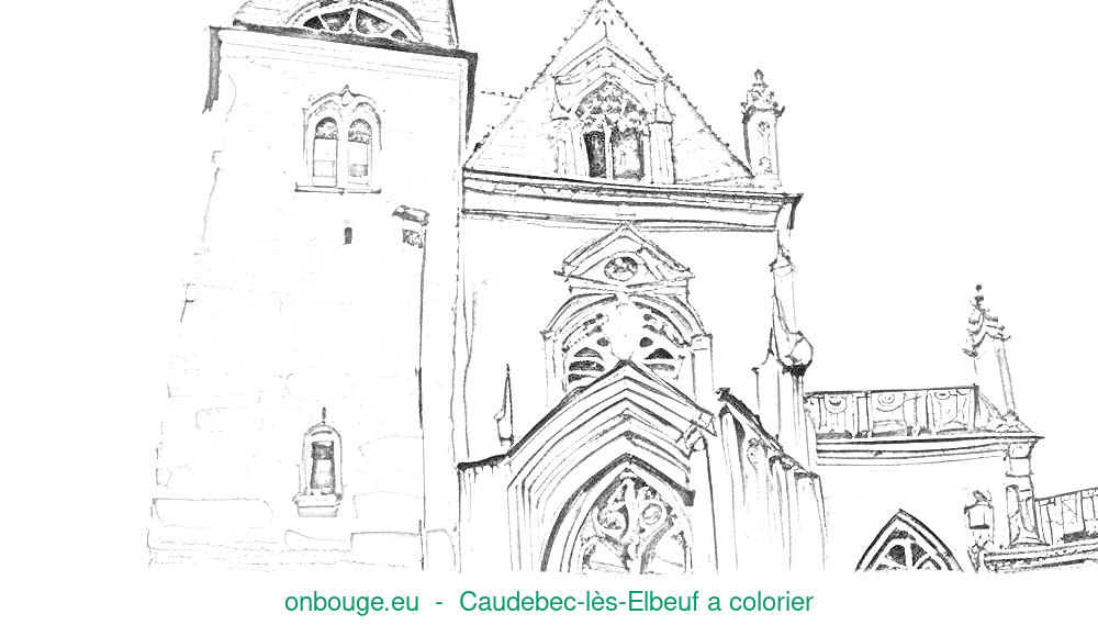 Coloriage de Caudebec-lès-Elbeuf