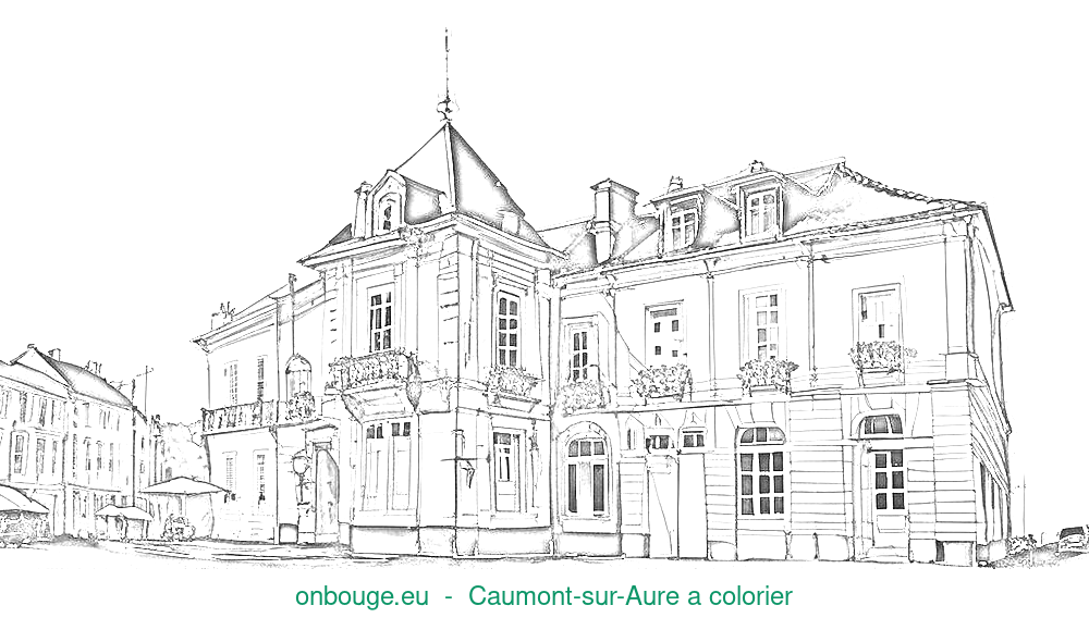 Coloriage de Caumont-sur-Aure