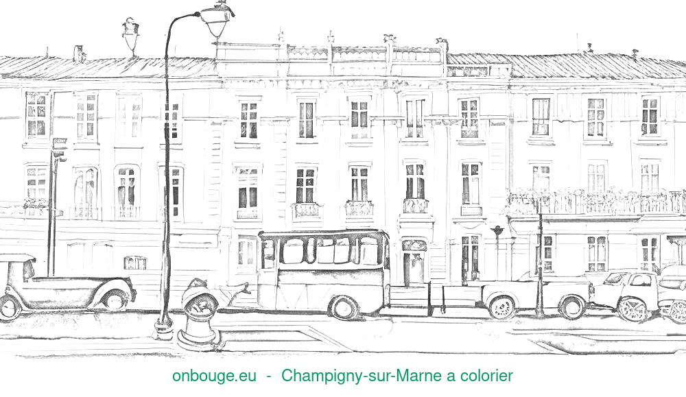 Coloriage de Champigny-sur-Marne