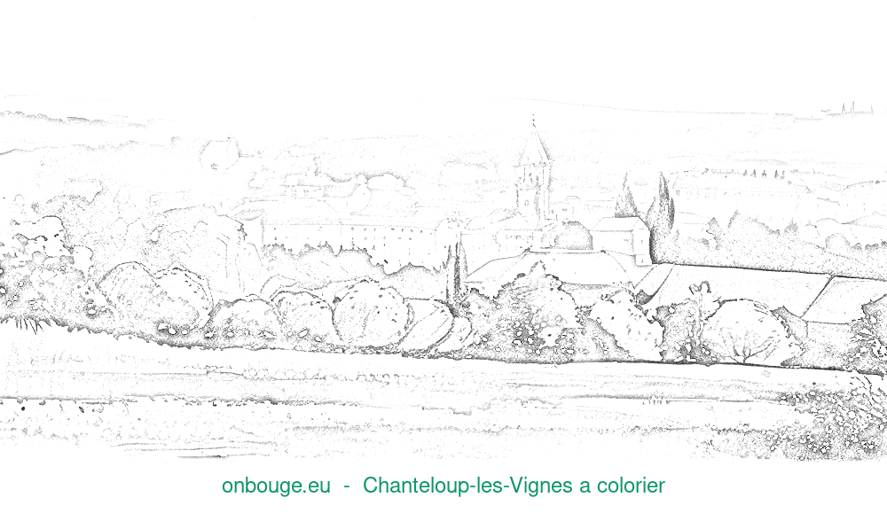 Coloriage de Chanteloup-les-Vignes