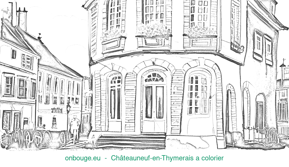 Coloriage de Châteauneuf-en-Thymerais