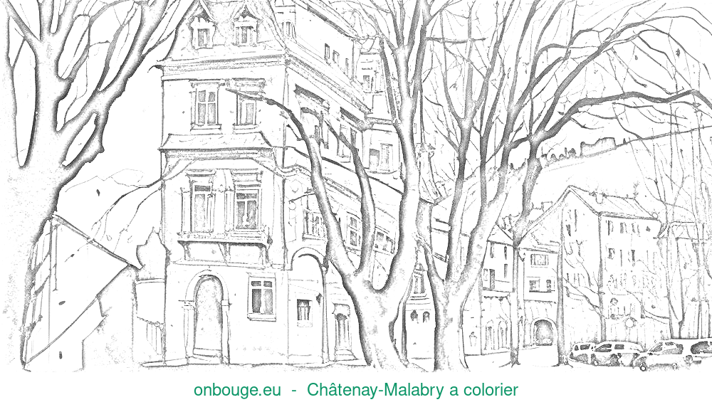 Coloriage de Châtenay-Malabry