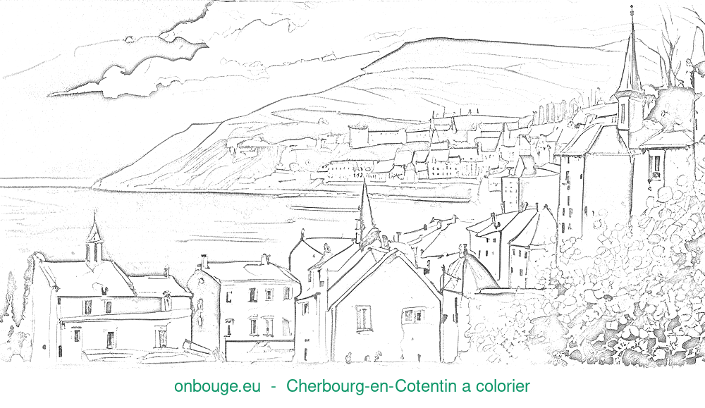 Coloriage de Cherbourg-en-Cotentin