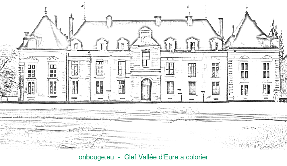 Coloriage de Clef Vallée d'Eure