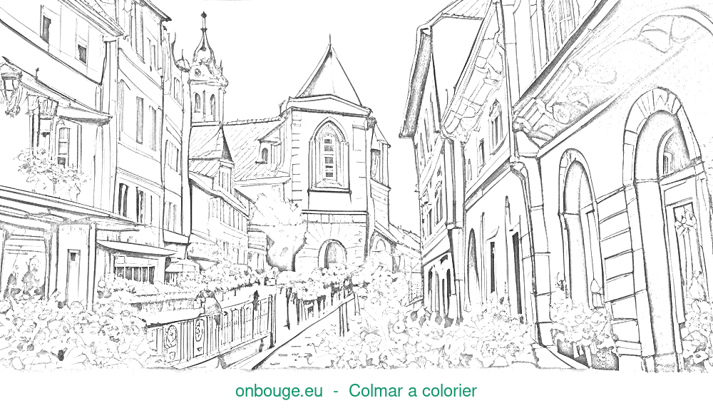 Coloriage de Colmar