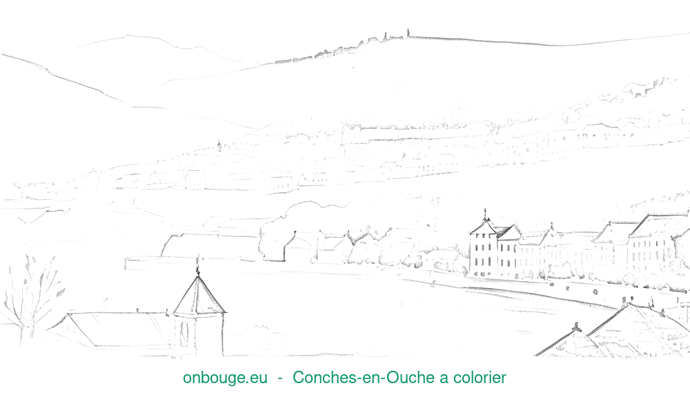 Coloriage de Conches-en-Ouche