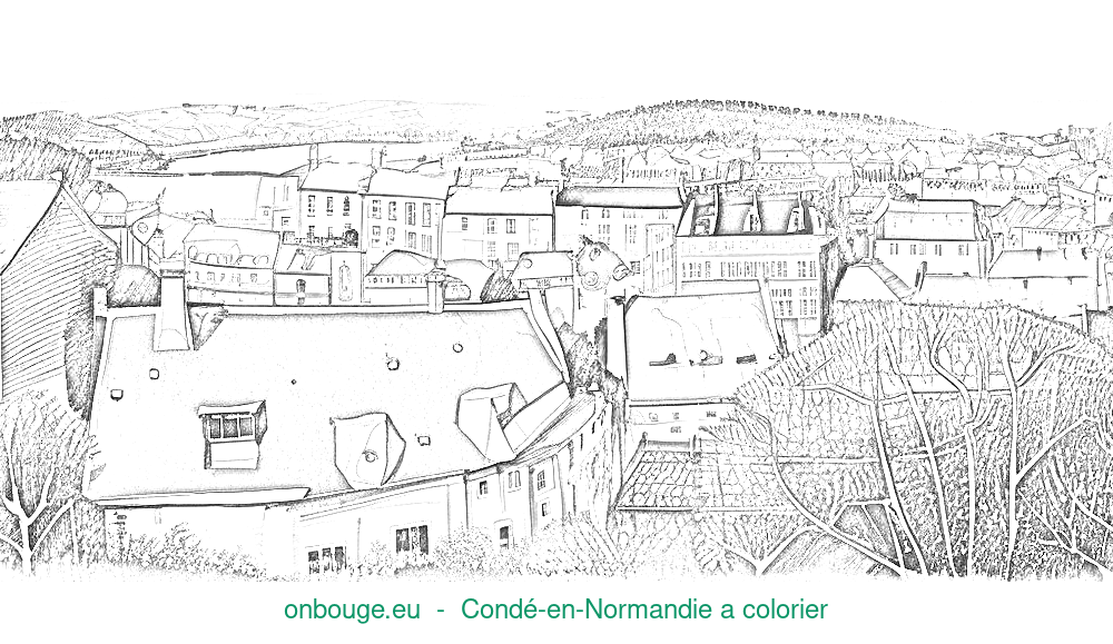 Coloriage de Condé-en-Normandie