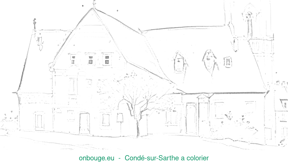 Coloriage de Condé-sur-Sarthe