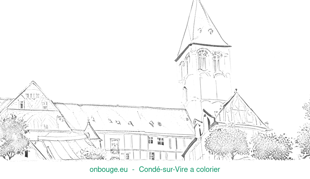 Coloriage de Condé-sur-Vire