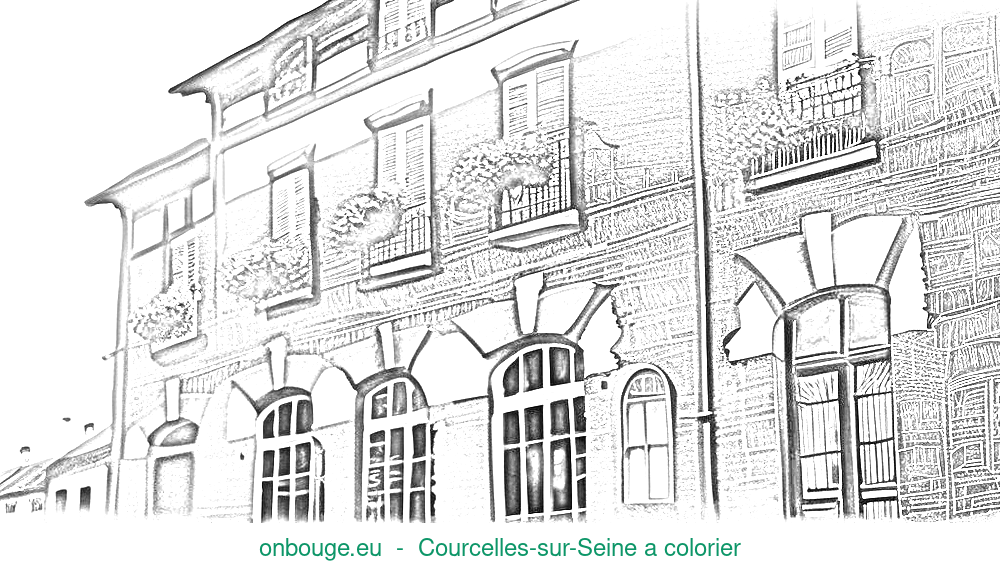 Coloriage de Courcelles-sur-Seine