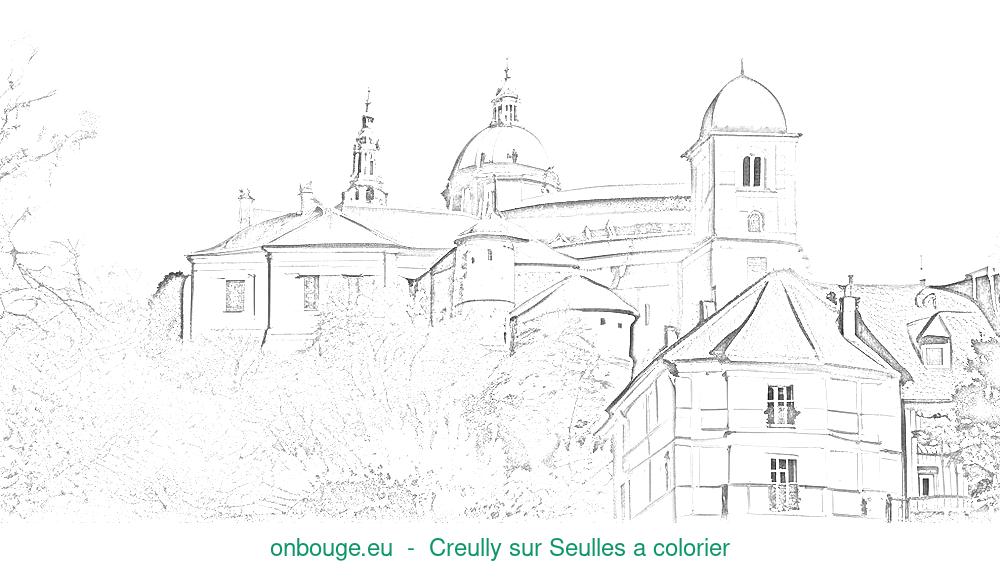 Coloriage de Creully sur Seulles