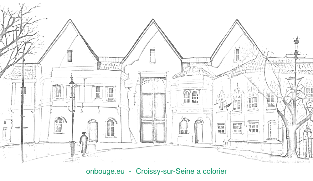 Coloriage de Croissy-sur-Seine