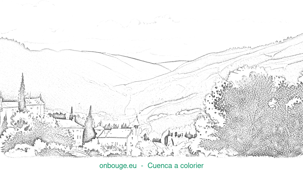 Coloriage de Cuenca