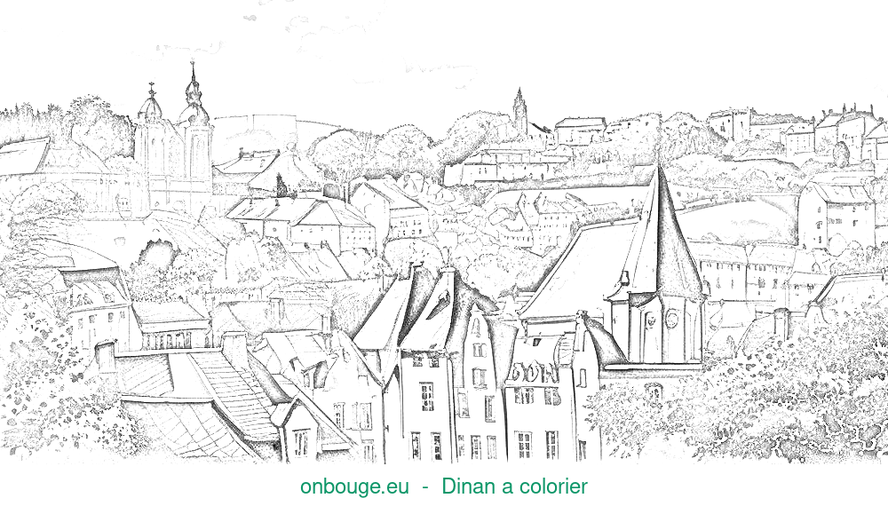 Coloriage de Dinan