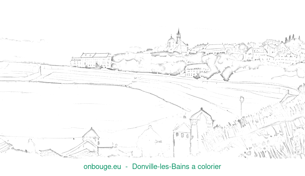 Coloriage de Donville-les-Bains